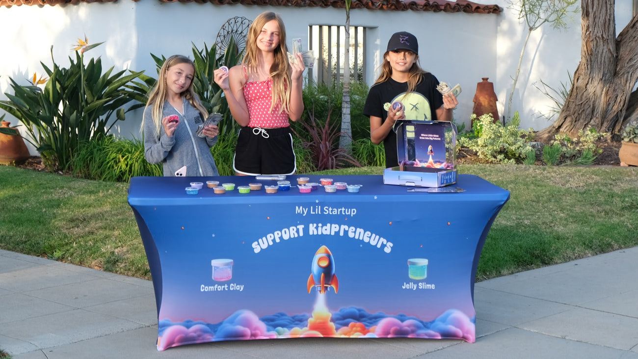 My Lil Startup colorful slime business kit